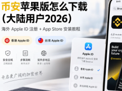 大陆用户怎么下载币安APP苹果版:海外Apple ID注册+App Store安装教程详