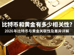 比特币和黄金有多少相关性?2026年比特币与黄金关联性及差异详解