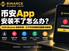 必安binance APP下载后没法安装？2026全机型解决办法