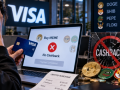 Visa将把Meme迷因币购买改回加密货币分类,信用卡刷币漏洞即将关闭