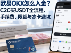 欧易OKX怎么入金?欧易C2C购买USDT全流程、手续费、限额与冻卡避坑指南(