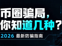 2026年最新加密货币防骗指南:币圈中的常见骗 局,你知道几种?