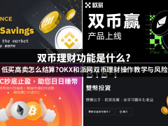 双币理财功能是什么?低买高卖怎么结算?OKX和派网双币理财操作教学与风险一次看