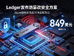Ledger发布钱包篡改防护设备Atom,定价849美元,这款安全硬件计划明年正式发货