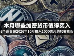 本月哪些加密货币值得买入?一文盘点8个适合在2026年10月投入1000美元的