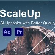 AE/PR人工AI智能视频无损放大插件Aescripts ScaleUP v1.4.5 汉化