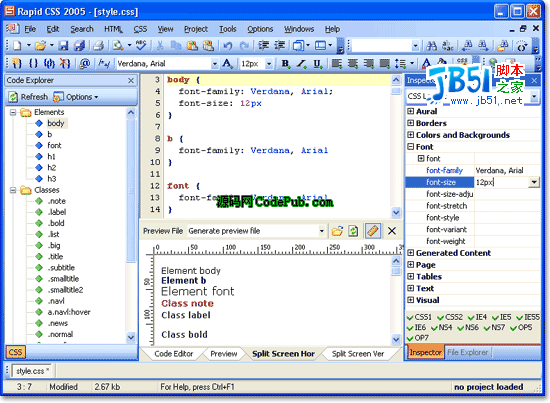 css书写工具Rapid CSS 2008 v9.1.0.98