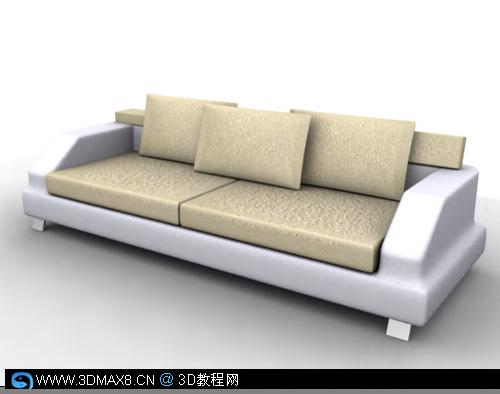 室内设计 客厅现代沙发3DMAX建模教程