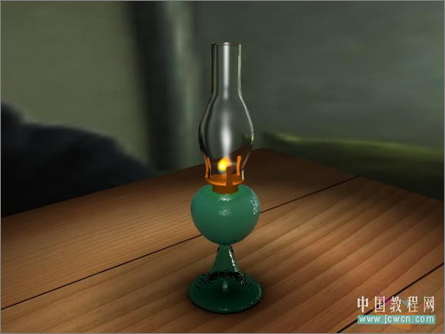 3Ds MAX教程:光影逼真的3D怀旧煤油灯”
