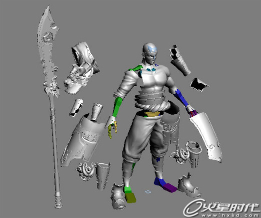 3DS Max�̳�:����������Ϸ�����ɫ 