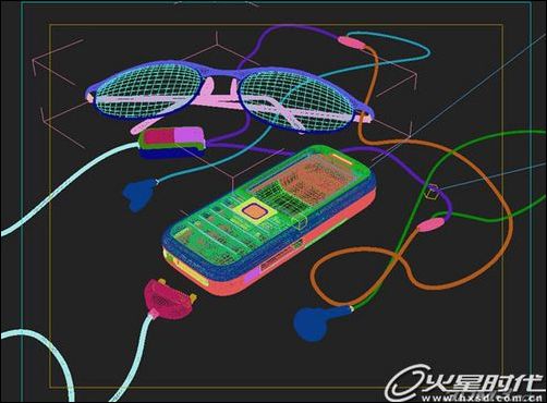 3DsMax9制作超仿真手机模型