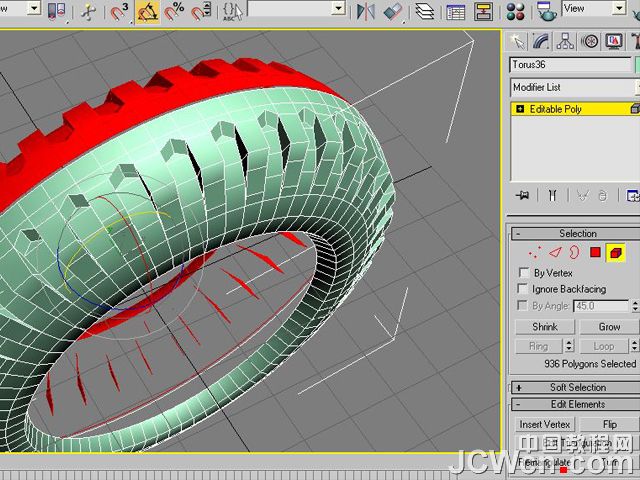 3ds MAX建模实例教程:制作汽车轮胎_jb51.com