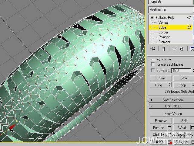 3ds MAX建模实例教程:制作汽车轮胎_jb51.com