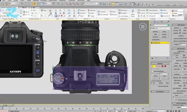 3dsmax制作数码单反照相机建模教程,