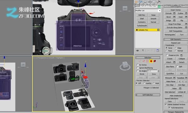 3dsmax制作数码单反照相机建模教程,