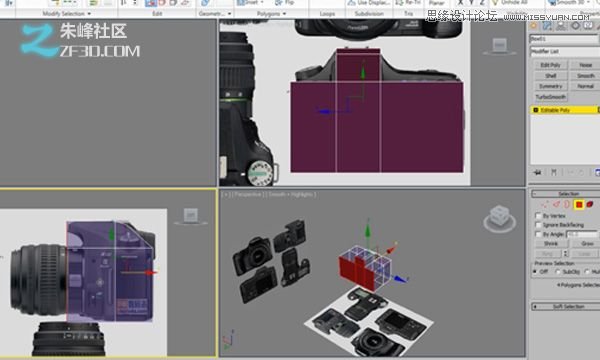 3dsmax制作数码单反照相机建模教程,