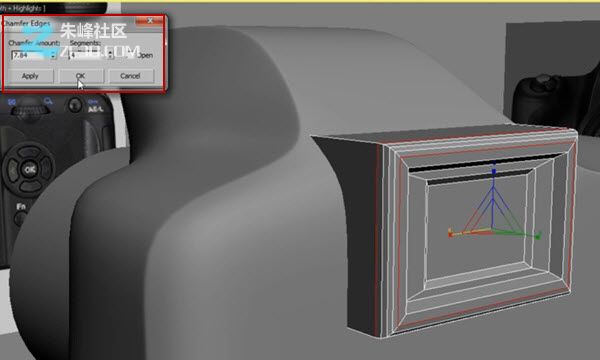3dsmax制作数码单反照相机建模教程,