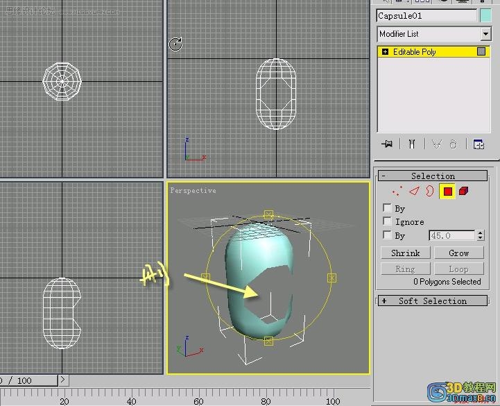 3D MAX建模教程：制作水笼头建模教程,PS教程,思缘教程网