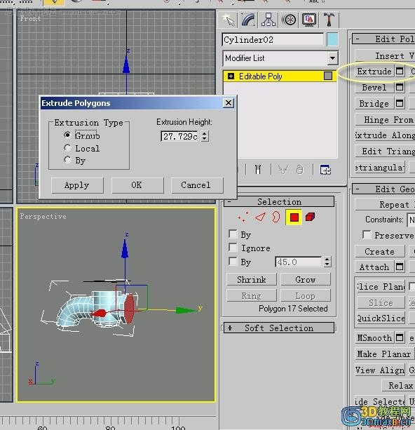 3D MAX建模教程：制作水笼头建模教程,PS教程,思缘教程网