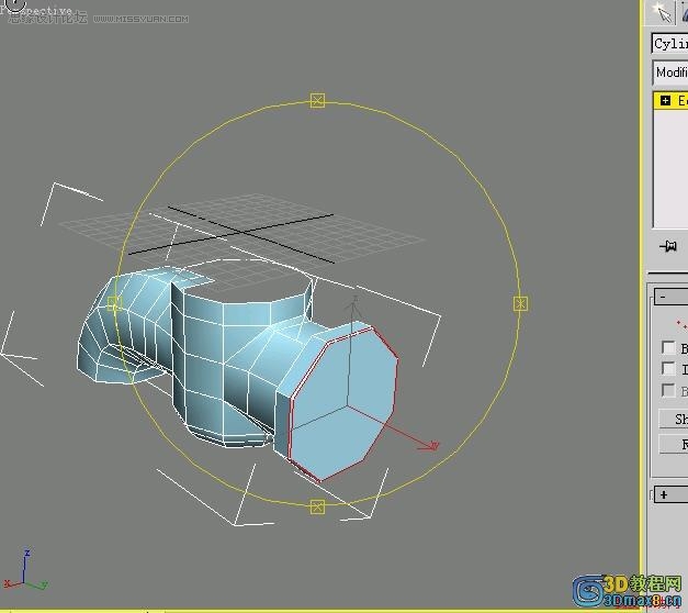 3D MAX建模教程：制作水笼头建模教程,PS教程,思缘教程网