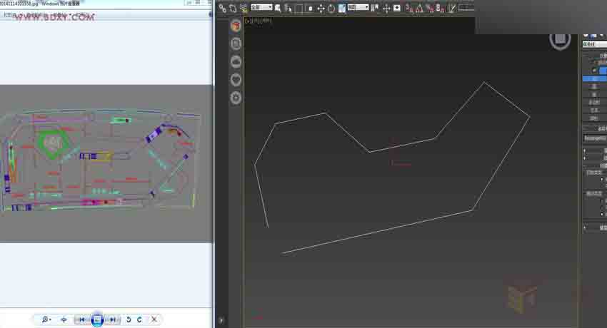 3ds MAX详细解析展厅外框一体化建模,PS教程,思缘教程网