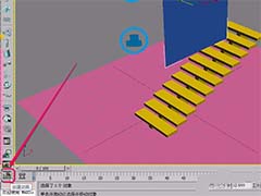3dsmax怎么制作布料的掉落在楼梯上的动画?
