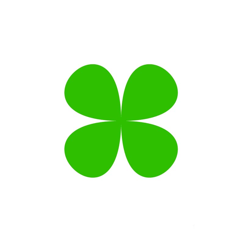 四叶草的logo设计图形图片