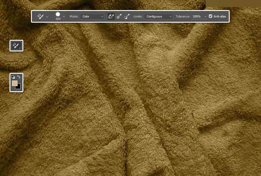 Photoshop巧用置换滤镜制作在毛巾艺术字
