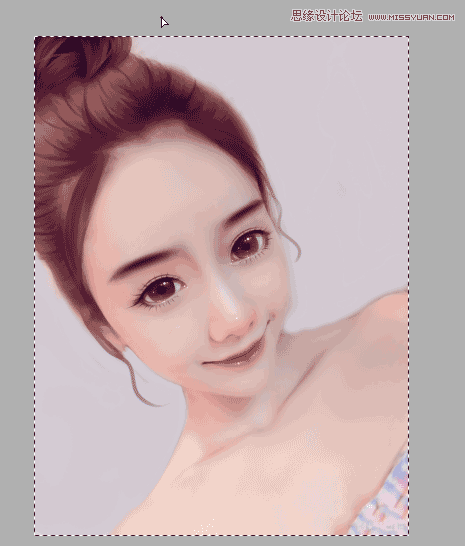 Photoshop结合SAI给美女照片转唯美的手绘效果