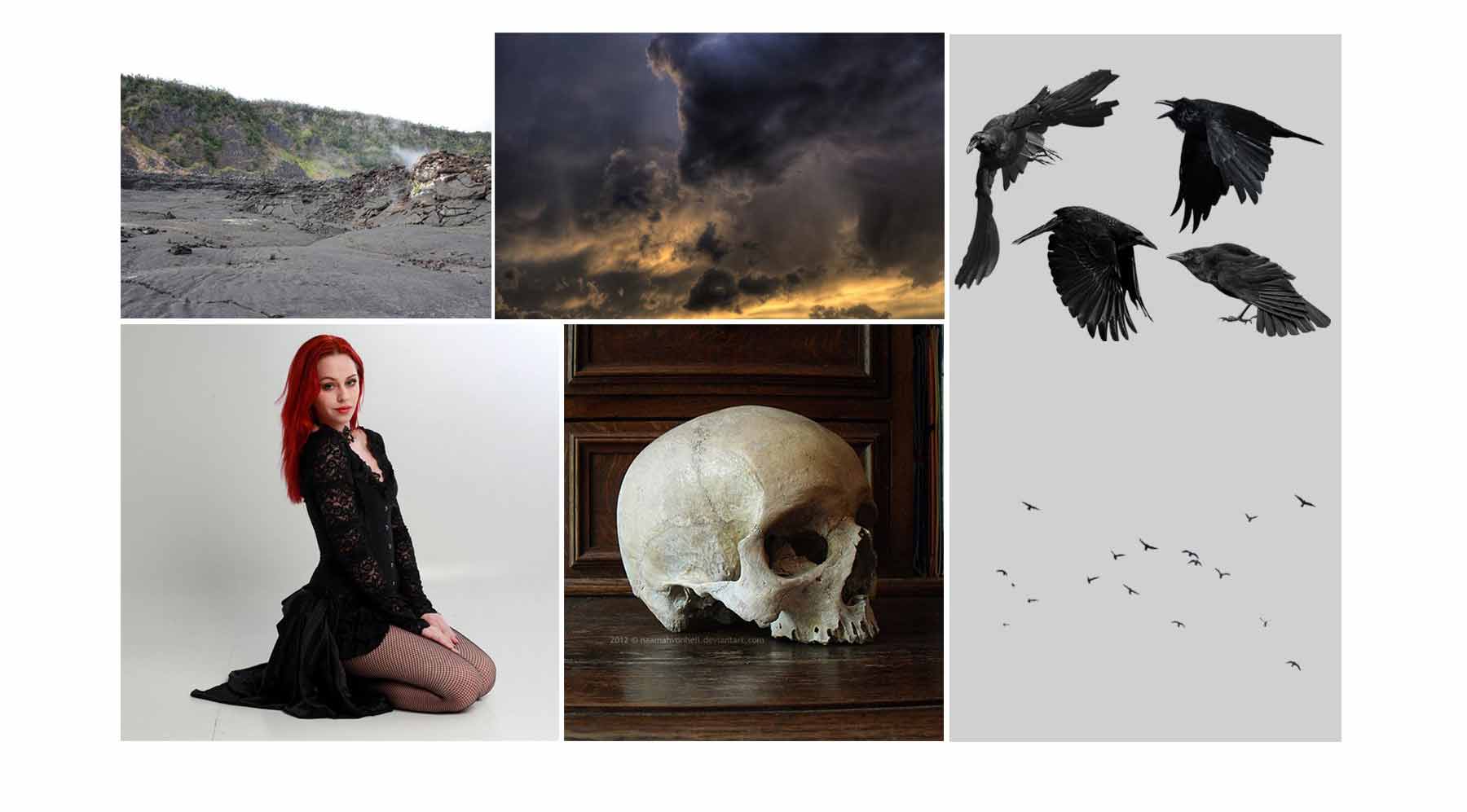 Photoshop�ϳɴ���İ��ڷ������ͷŮ���ĳ���ͼ