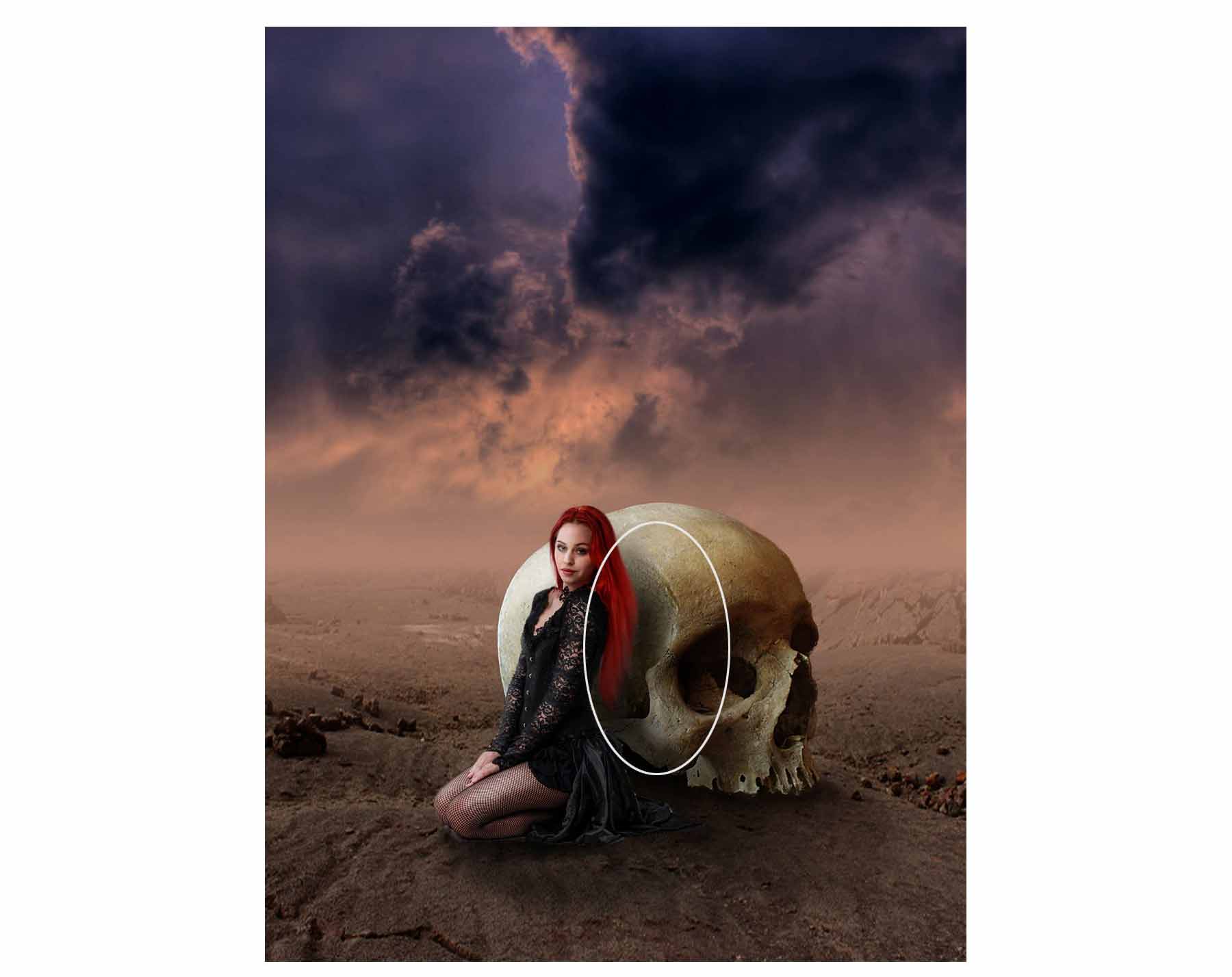 Photoshop�ϳɴ���İ��ڷ������ͷŮ���ĳ���ͼ