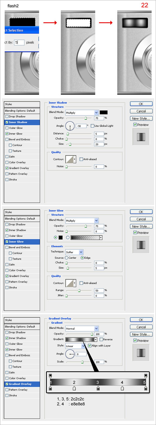 Photoshop CS3 绘制木质逼真的数码相机