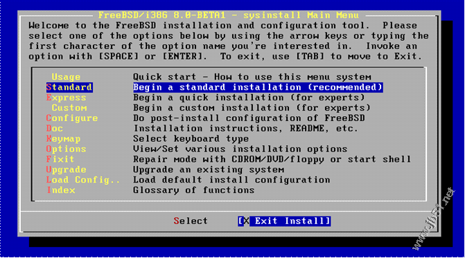 FreeBSD 8.0安装教程