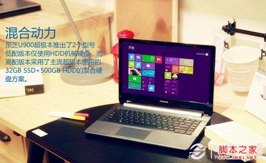 东芝U900采用SSD+HDD混合硬盘