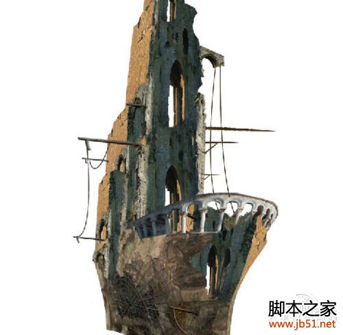 Photoshop合成死海幽灵鬼船