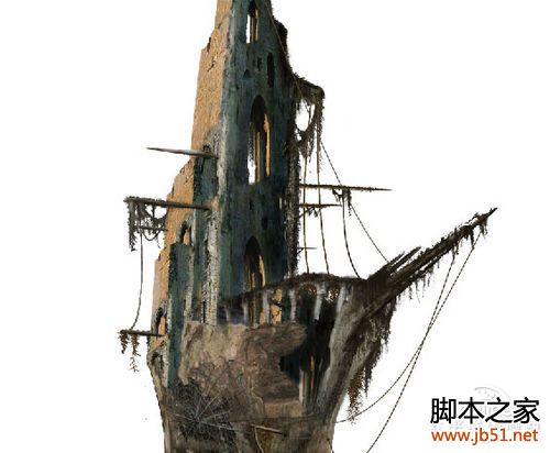 Photoshop合成死海幽灵鬼船