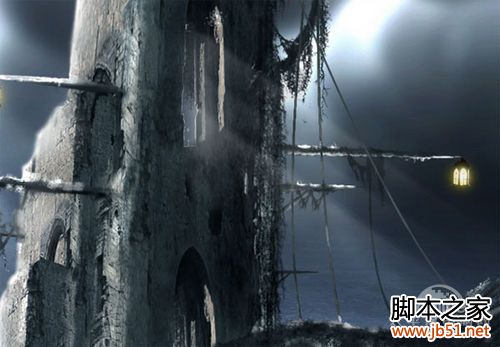 Photoshop合成死海幽灵鬼船