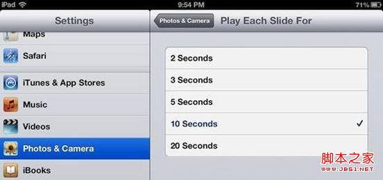 小技巧：如何在iPad中调整照片幻灯片播放速度