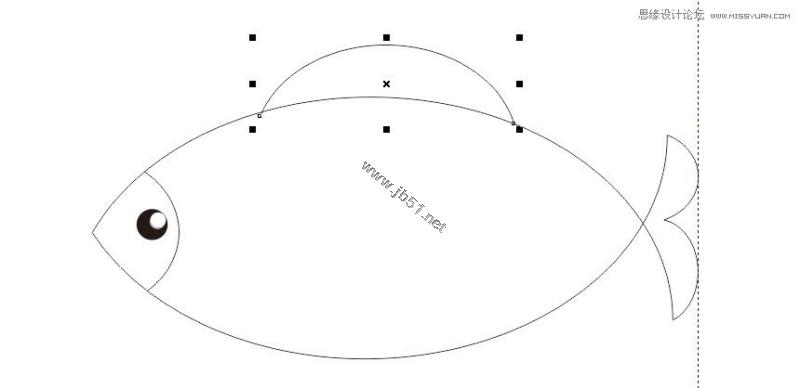 CorelDRAW(CDR)使用圆形工具简单绘制小鱼图文教程