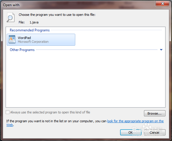 windows7系统始终使用选择程序打开的复选框无法勾选”