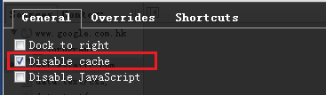 chrome 禁用缓存