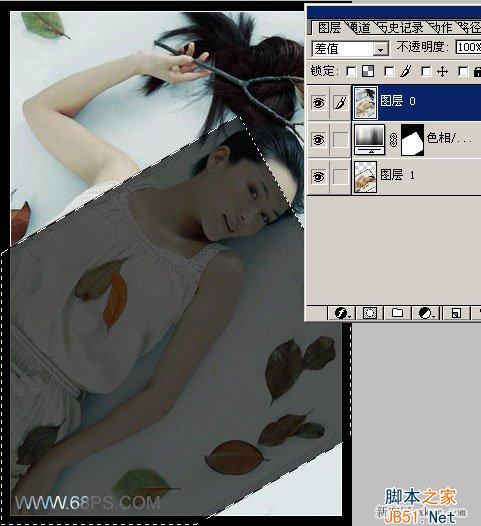 ps制作图片逆转不透明度的效果图教程