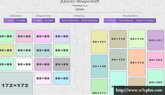 jQuery.Shapeshift