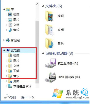 如何在Win8.1系统中让隐藏的库显示 