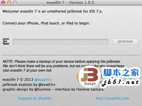 evasi0n7 1.0.3越狱教程：evasi0n7 1.0.3完美越狱工具使用方法1