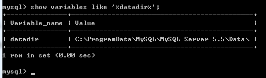 Windows下修改mysql的data文件夹存放位置的方法