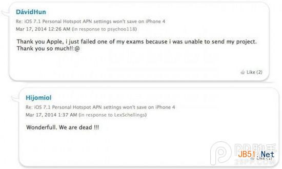 iOS 7.1新Bug曝光：部分用户GRPS或3G网络成摆设