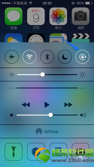 iphone5s怎么关闭屏幕旋转？苹果5s屏幕旋转关闭教程3