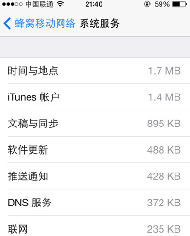 iphone5s怎么监控流量