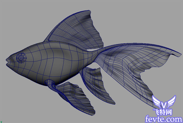 Maya教程 制作鱼的模型全过程”